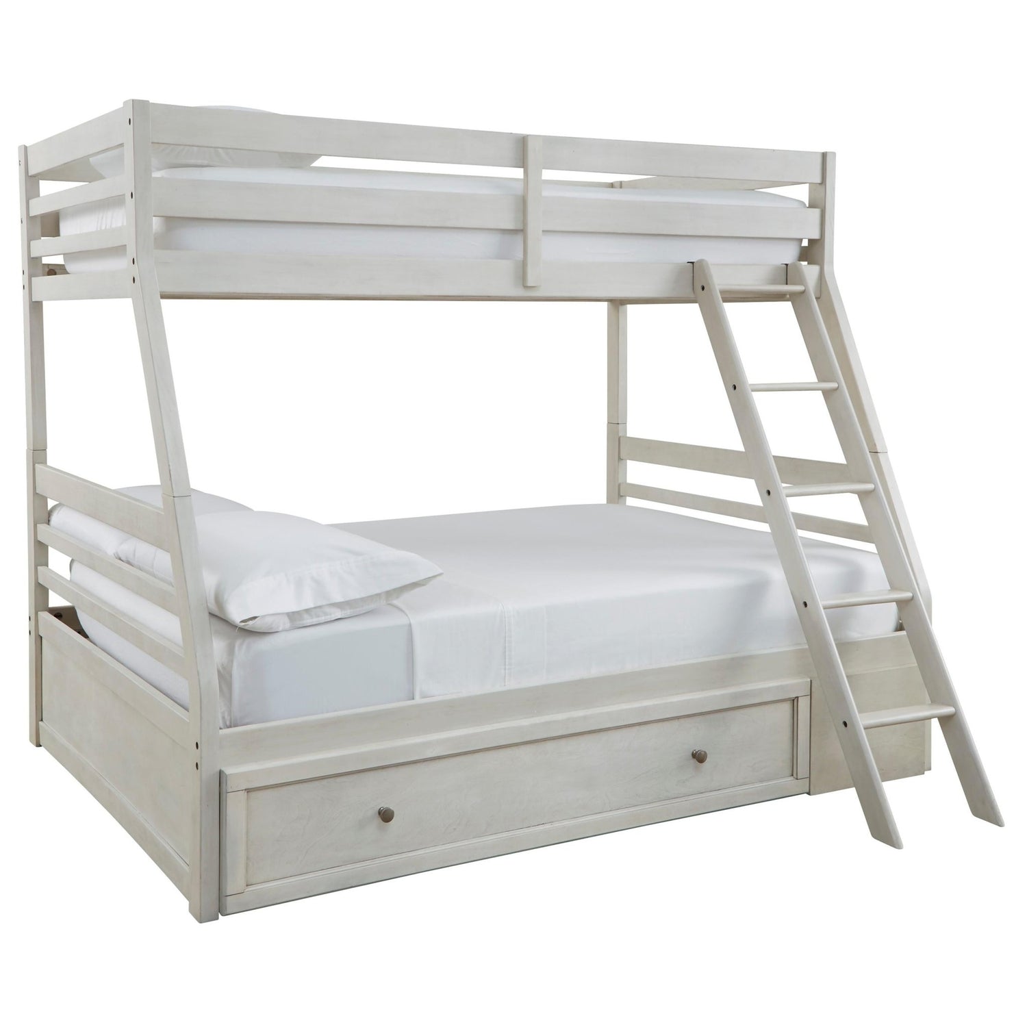 Signature Design by Ashley Robbinsdale B742B16 Twin over Full Bunk Bed with Storage - American Furniture of Slidell