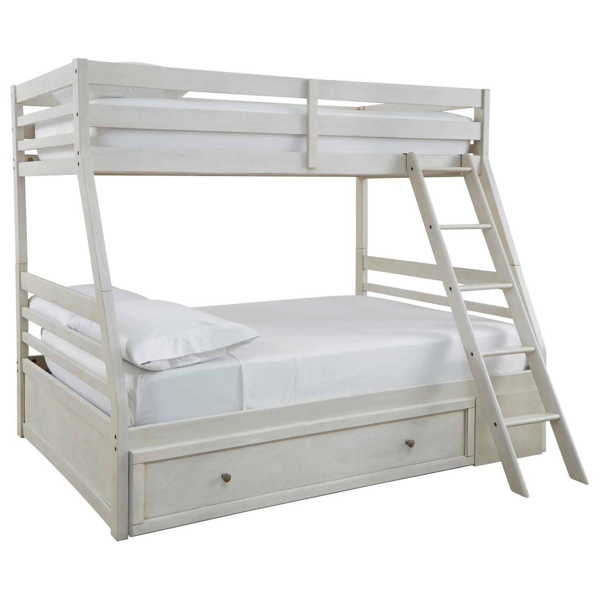 Signature Design by Ashley Robbinsdale B742B16 Twin over Full Bunk Bed with Storage - American Furniture of Slidell