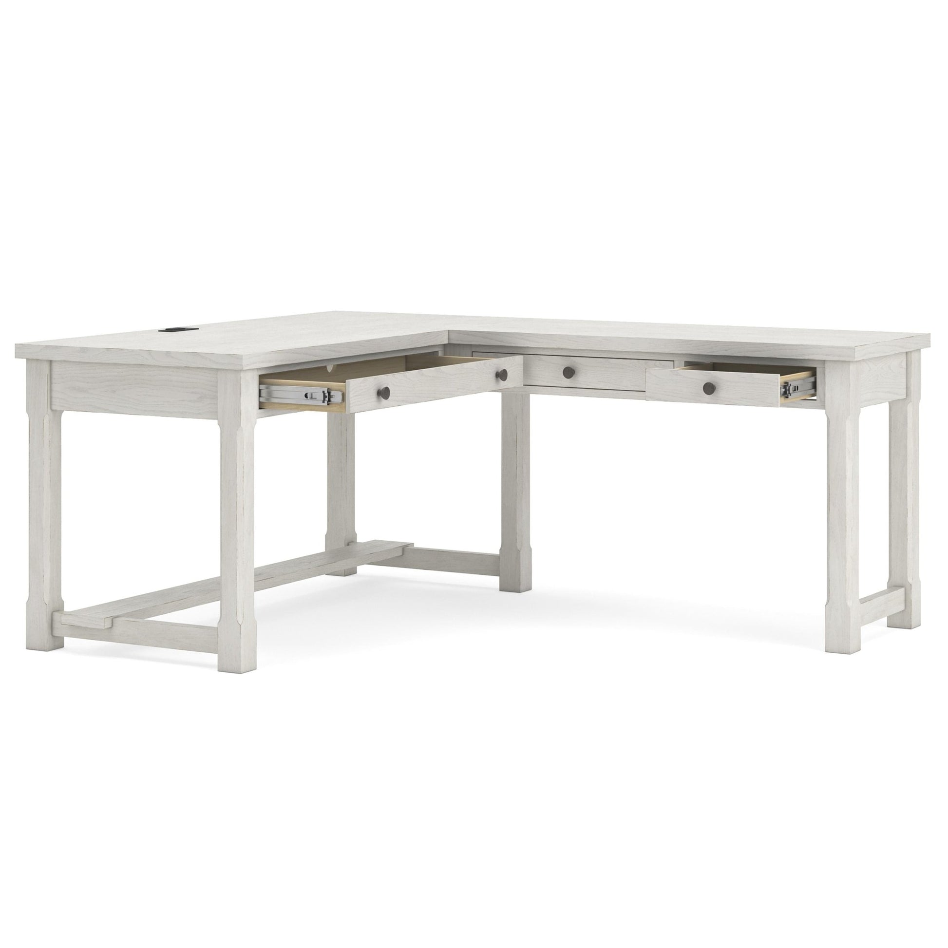 Signature Design by Ashley Robbinsdale H742H1 L - Shaped Home Office Desk - American Furniture of Slidell