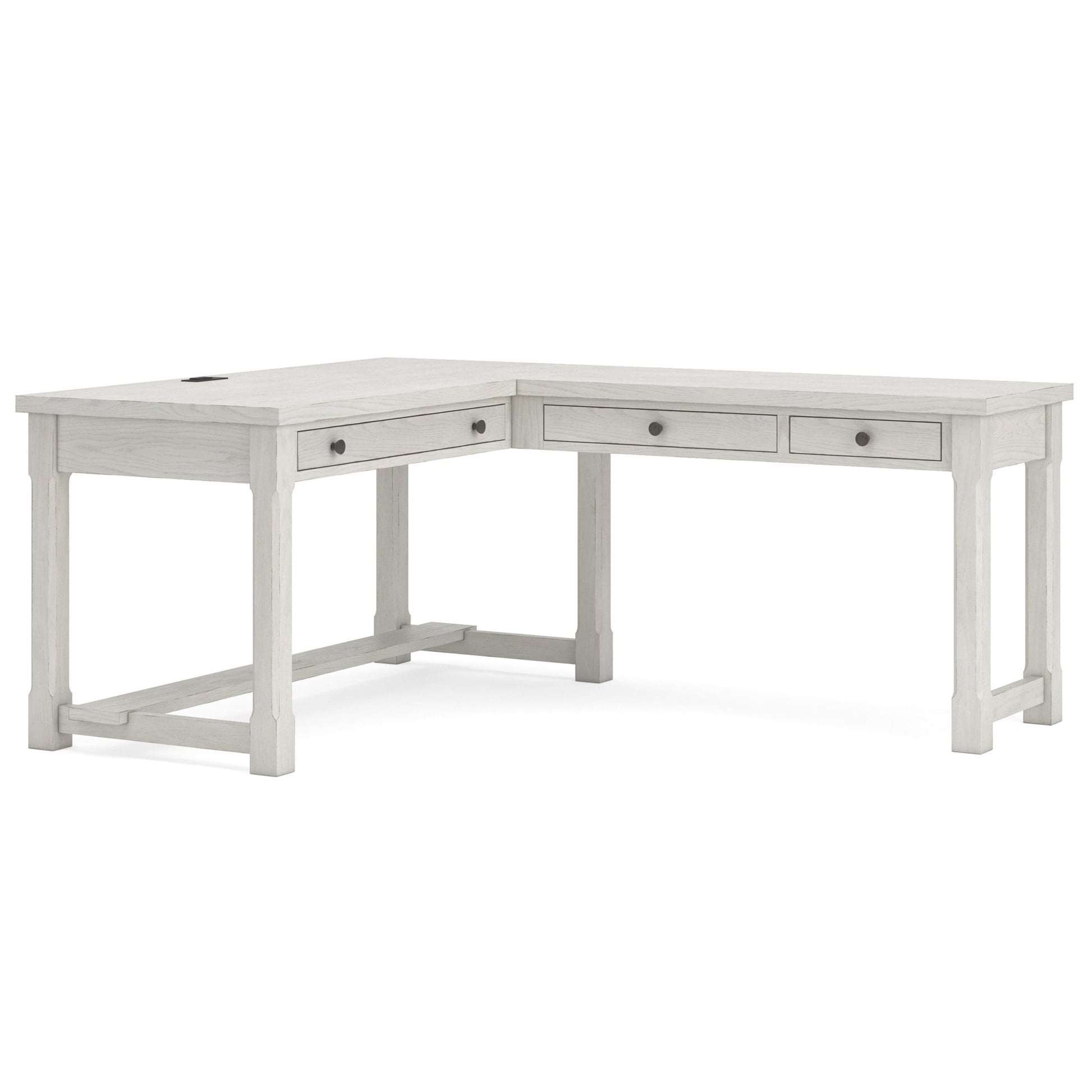 Signature Design by Ashley Robbinsdale H742H1 L - Shaped Home Office Desk - American Furniture of Slidell