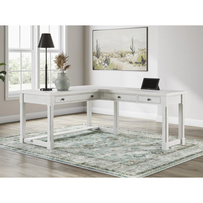 Signature Design by Ashley Robbinsdale H742H1 L - Shaped Home Office Desk - American Furniture of Slidell