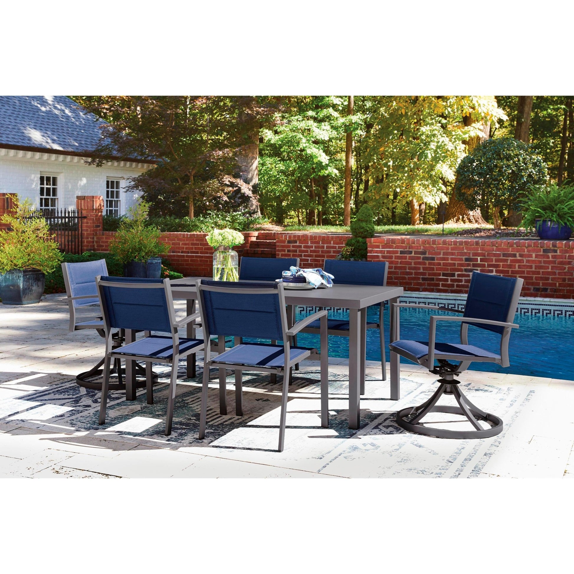 Signature Design by Ashley Rocky Creek PCP326 - 602A Sling Swivel Chair - American Furniture of Slidell