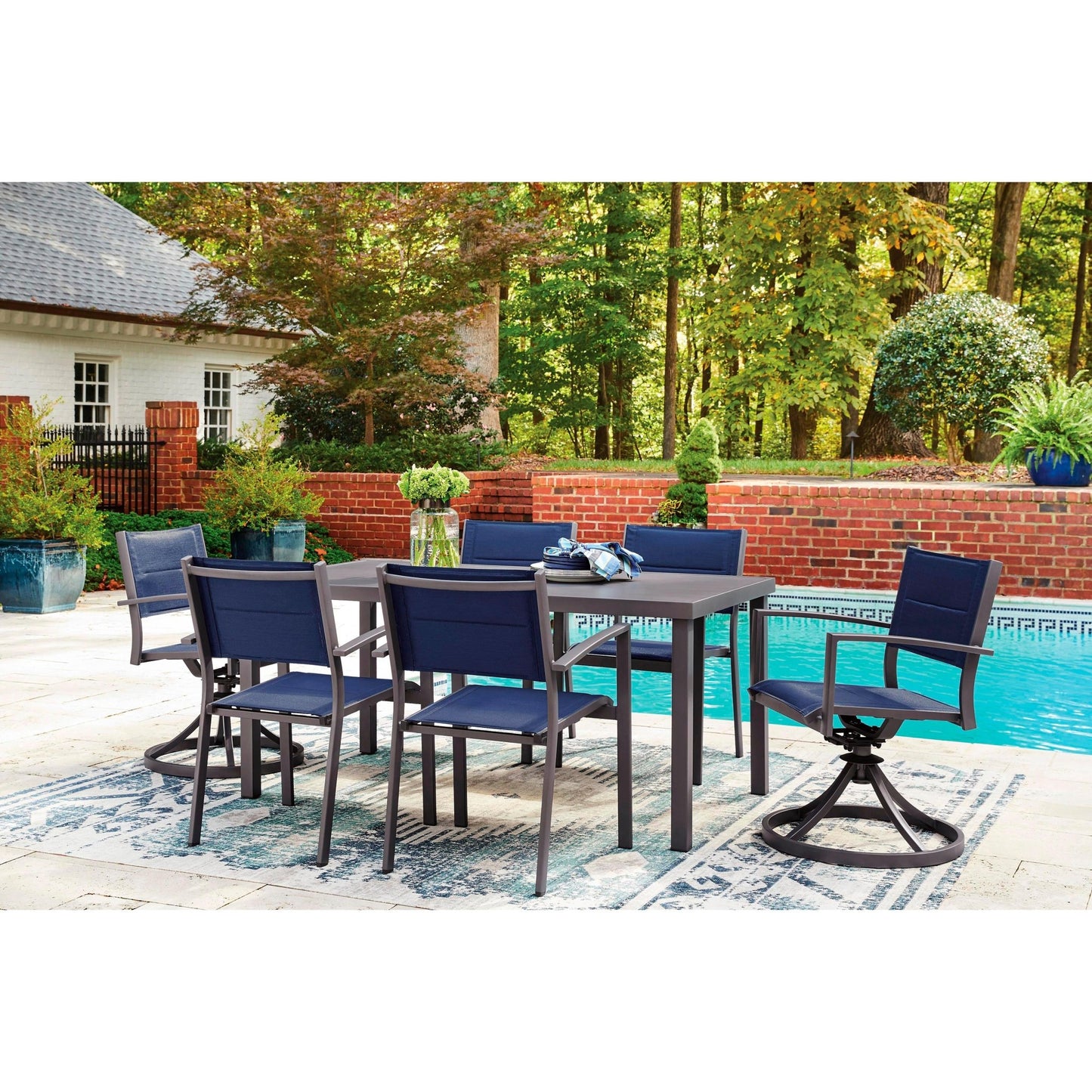 Signature Design by Ashley Rocky Creek PCP326 - 602A Sling Swivel Chair - American Furniture of Slidell
