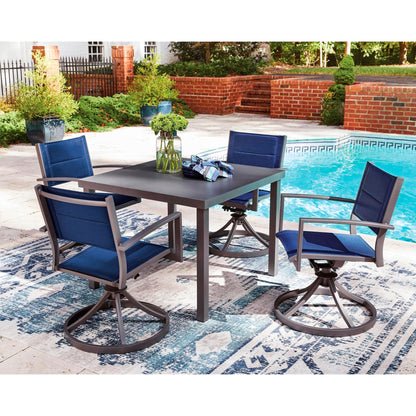 Signature Design by Ashley Rocky Creek PCP326 - 615 Square Dining Table with Umbrella Option - American Furniture of Slidell