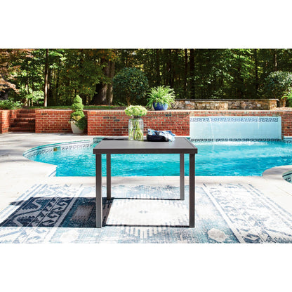 Signature Design by Ashley Rocky Creek PCP326 - 615 Square Dining Table with Umbrella Option - American Furniture of Slidell