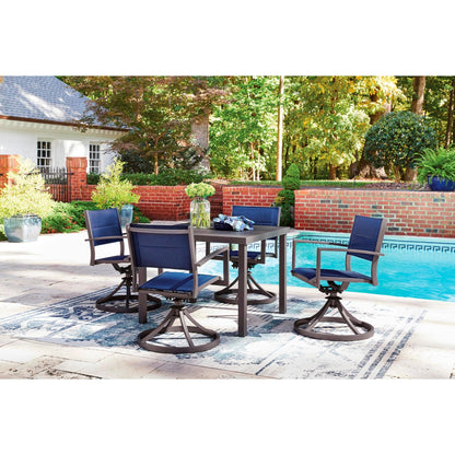 Signature Design by Ashley Rocky Creek PCP326 - 615 Square Dining Table with Umbrella Option - American Furniture of Slidell