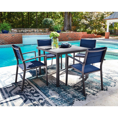 Signature Design by Ashley Rocky Creek PCP326 - 615 Square Dining Table with Umbrella Option - American Furniture of Slidell
