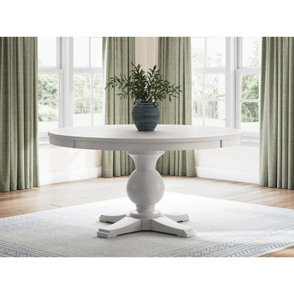 Signature Design by Ashley Round Greddinton Dining Table with Pedestal Base PCD824 - 50B/PCD824 - 50T - American Furniture of Slidell