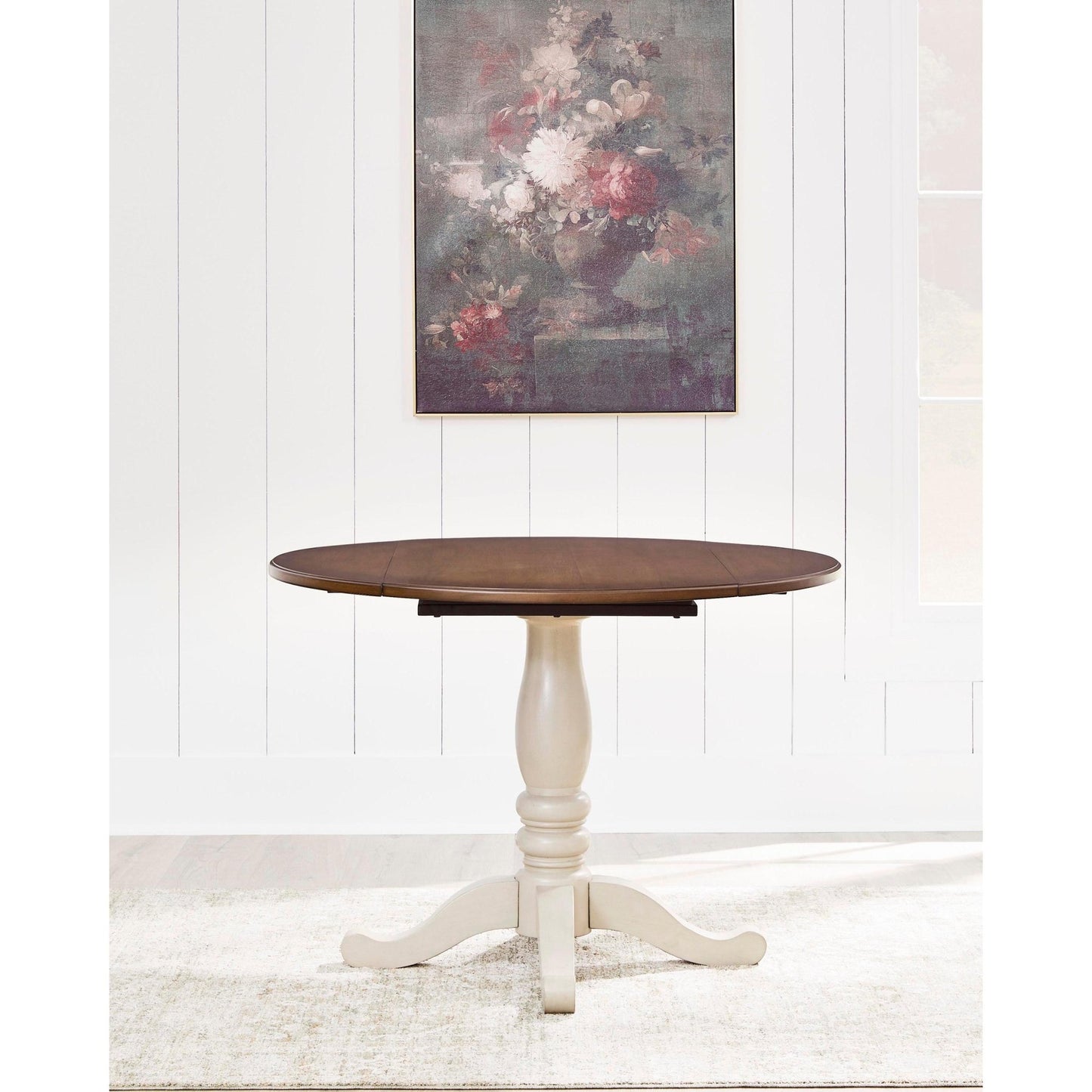 Signature Design by Ashley Round Wirloni Dining Table with Pedestal Base PCD616 - 15 - American Furniture of Slidell