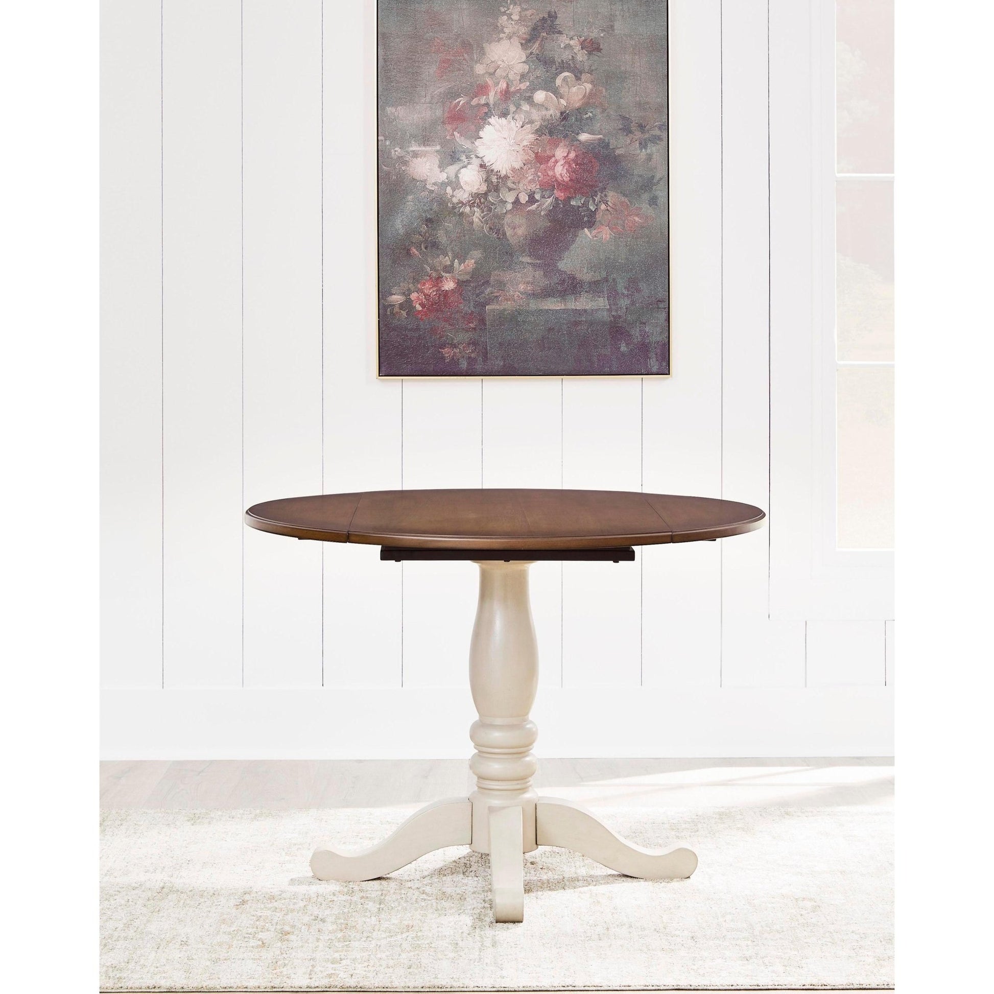 Signature Design by Ashley Round Wirloni Dining Table with Pedestal Base PCD616 - 15 - American Furniture of Slidell