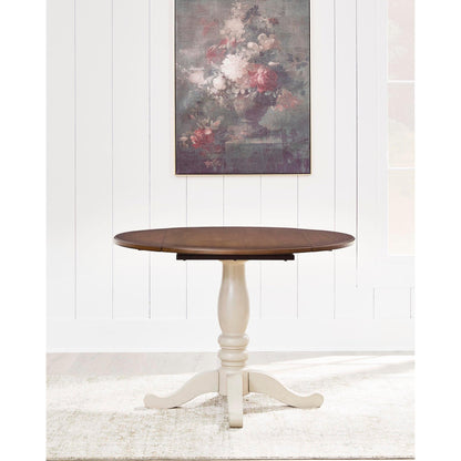 Signature Design by Ashley Round Wirloni Dining Table with Pedestal Base PCD616 - 15 - American Furniture of Slidell