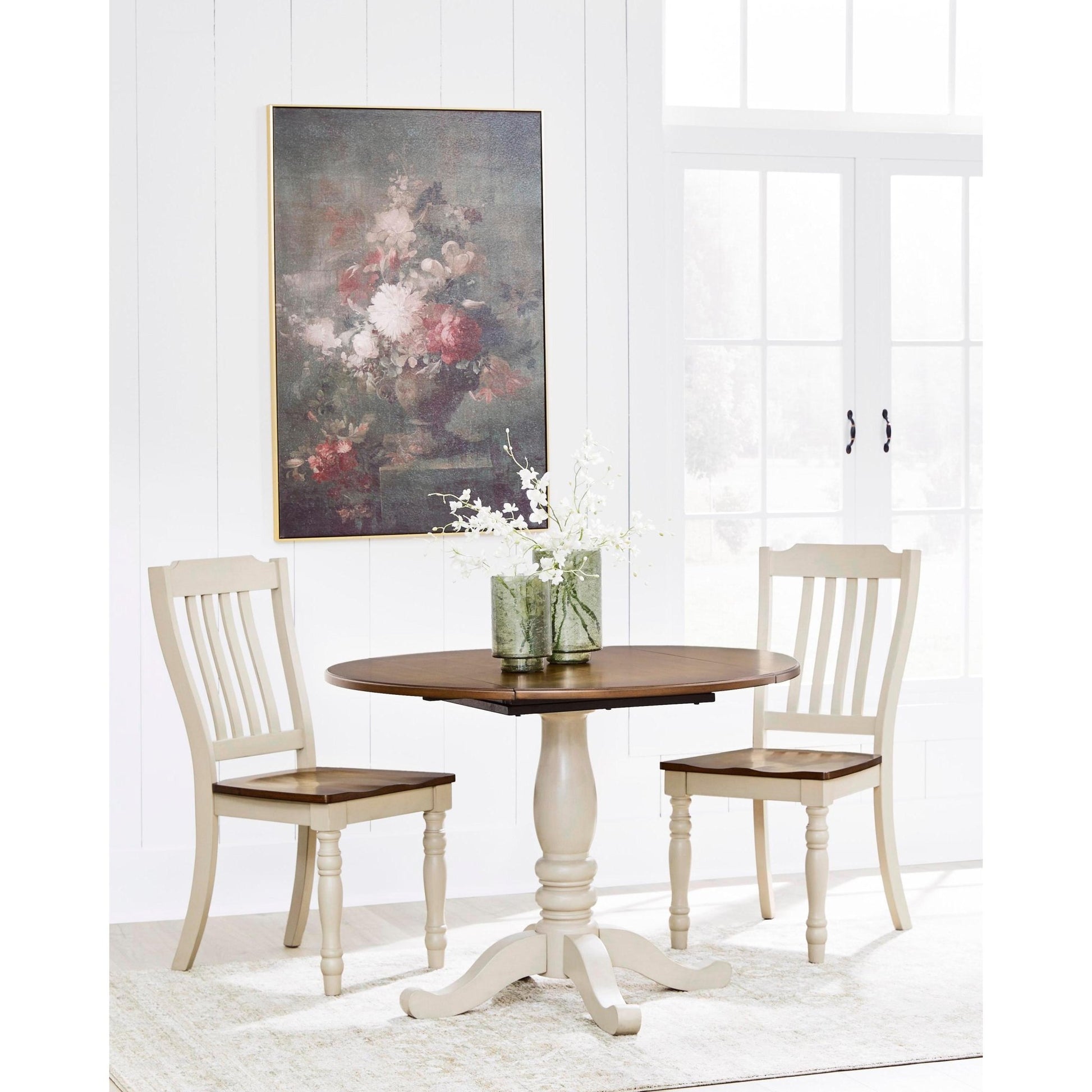 Signature Design by Ashley Round Wirloni Dining Table with Pedestal Base PCD616 - 15 - American Furniture of Slidell