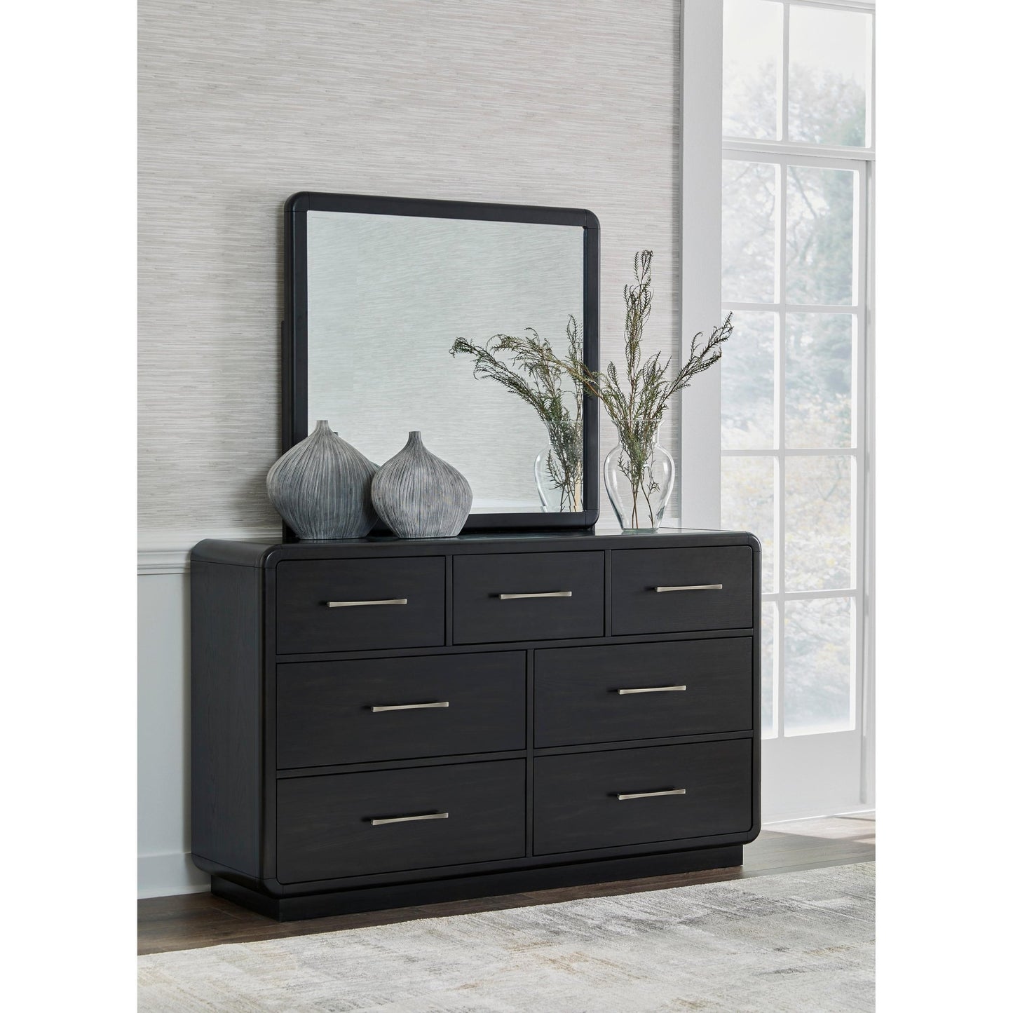 Signature Design by Ashley Rowanbeck B821 7 pc California King Panel Bedroom Set - American Furniture of Slidell
