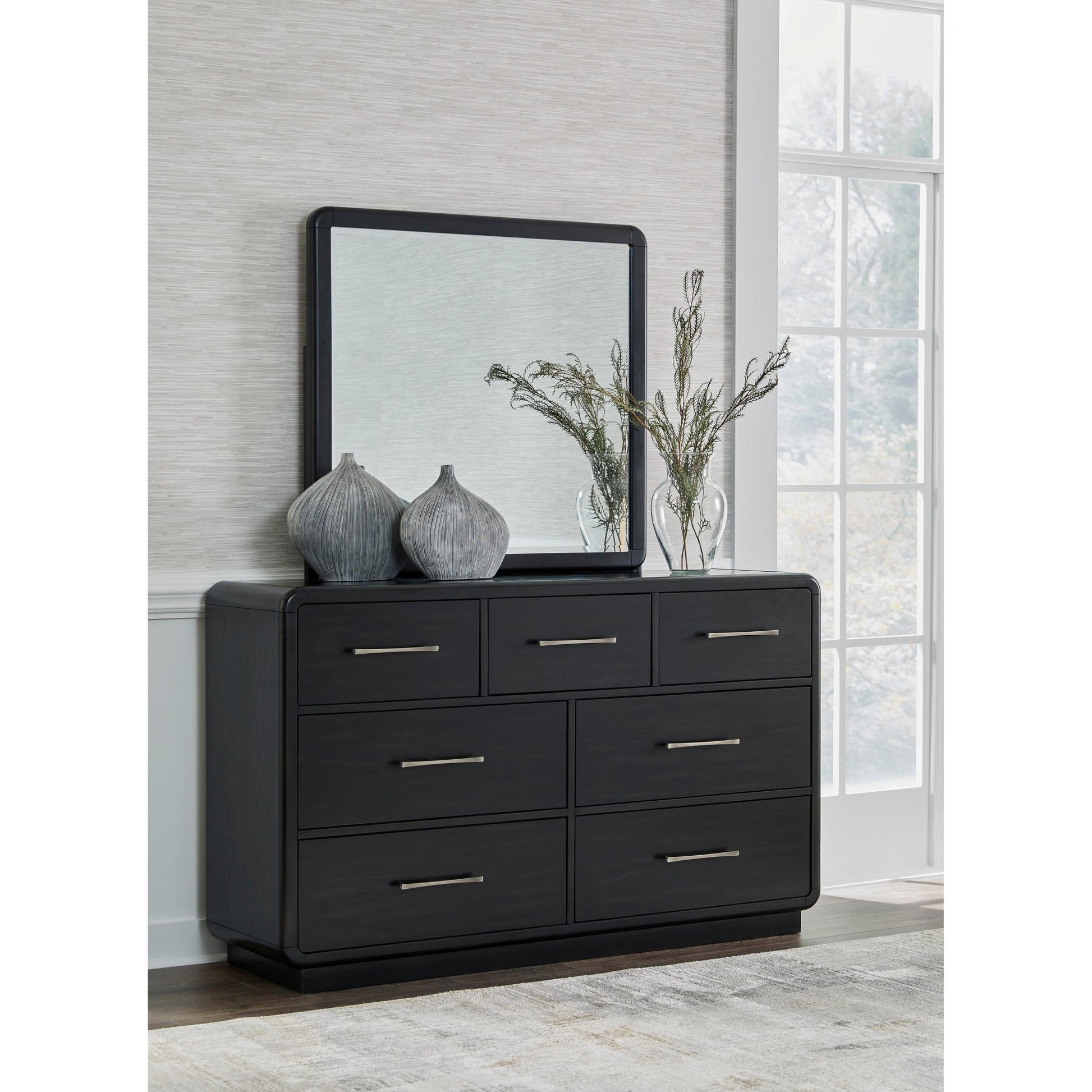 Signature Design by Ashley Rowanbeck B821 7 pc California King Panel Bedroom Set - American Furniture of Slidell