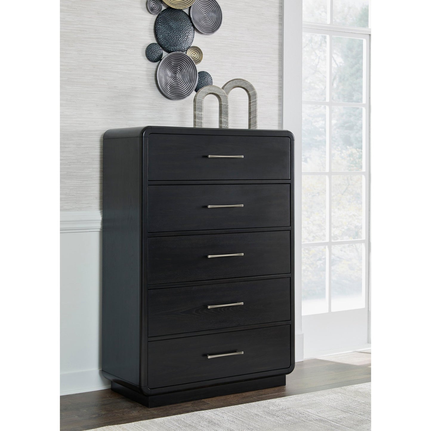 Signature Design by Ashley Rowanbeck B821 7 pc California King Panel Bedroom Set - American Furniture of Slidell