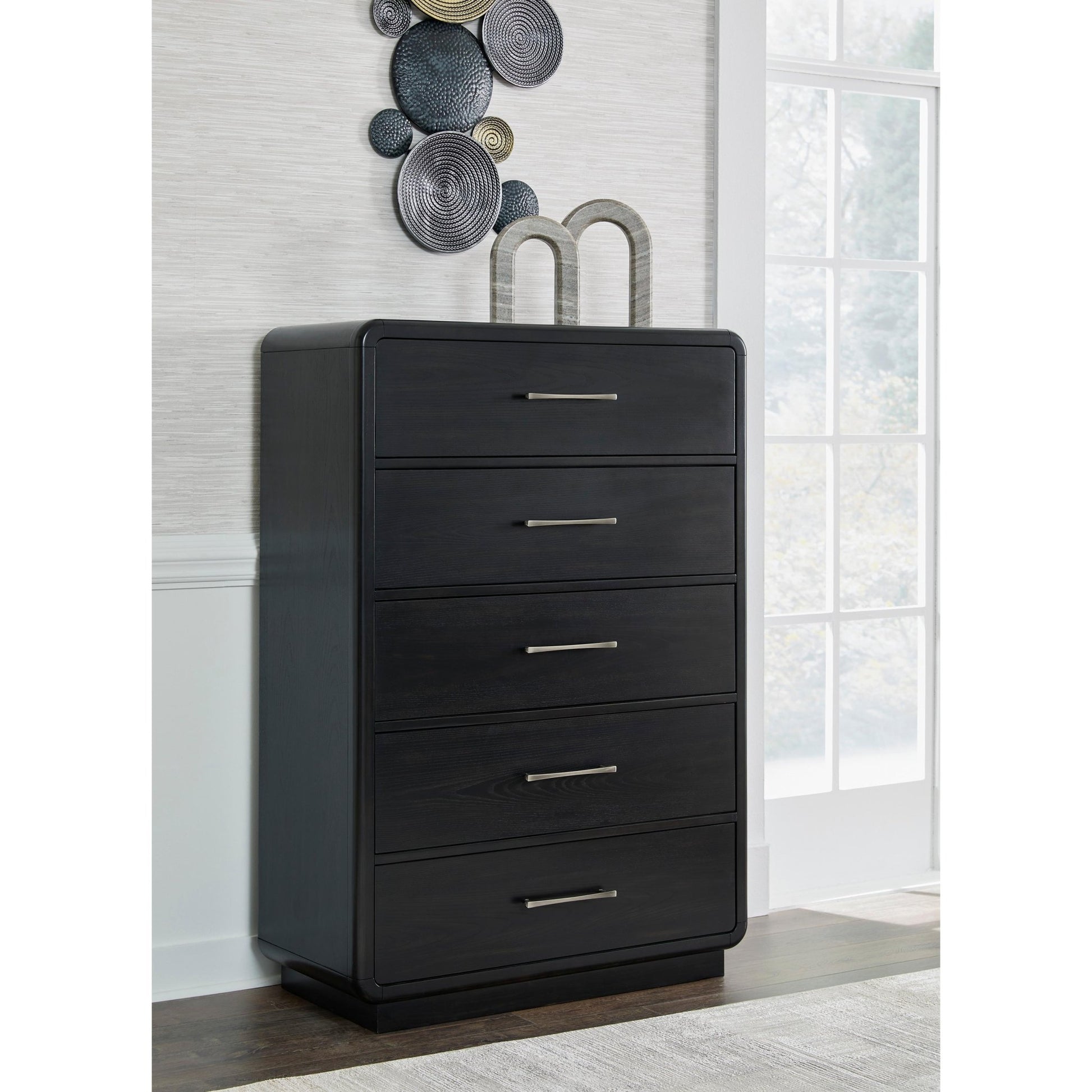 Signature Design by Ashley Rowanbeck B821 7 pc California King Panel Bedroom Set - American Furniture of Slidell
