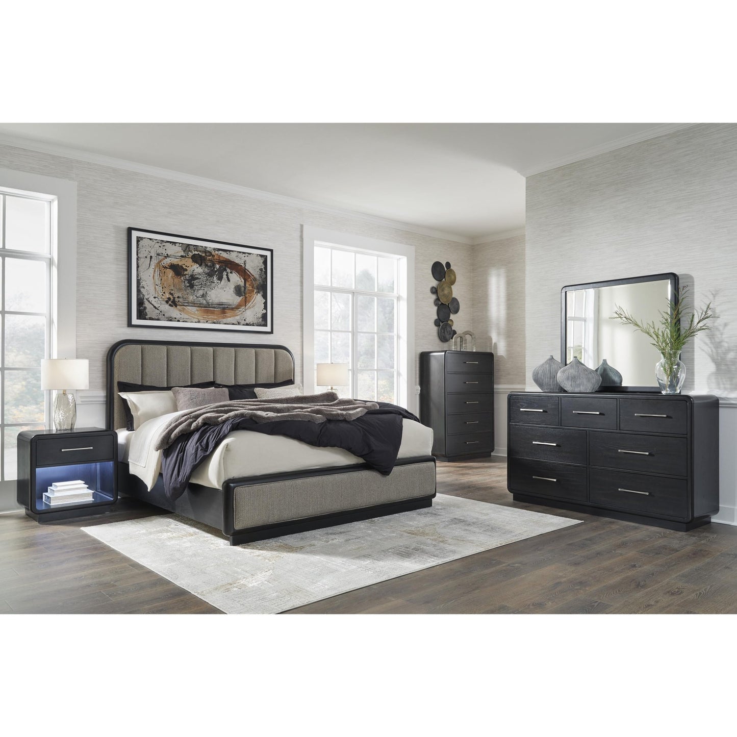 Signature Design by Ashley Rowanbeck B821B1 Dresser and Mirror - American Furniture of Slidell