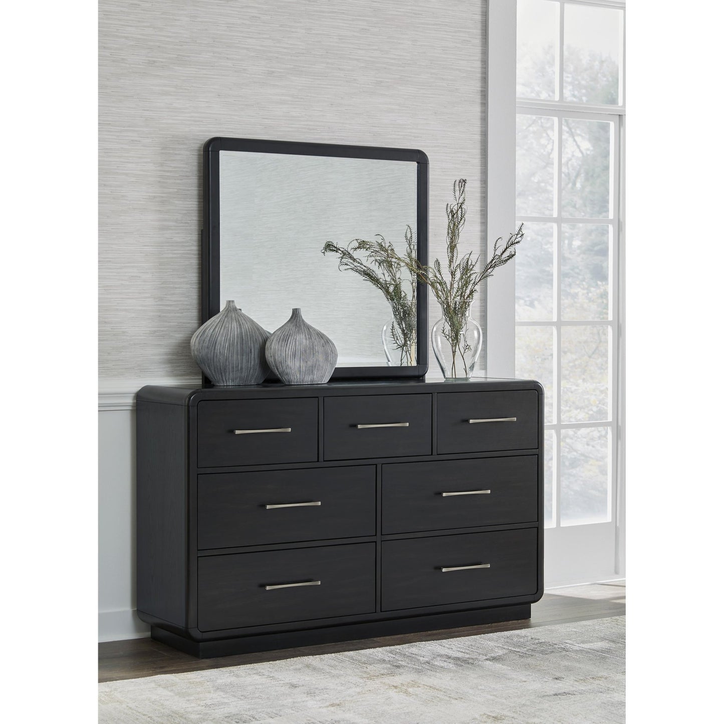 Signature Design by Ashley Rowanbeck B821B1 Dresser and Mirror - American Furniture of Slidell