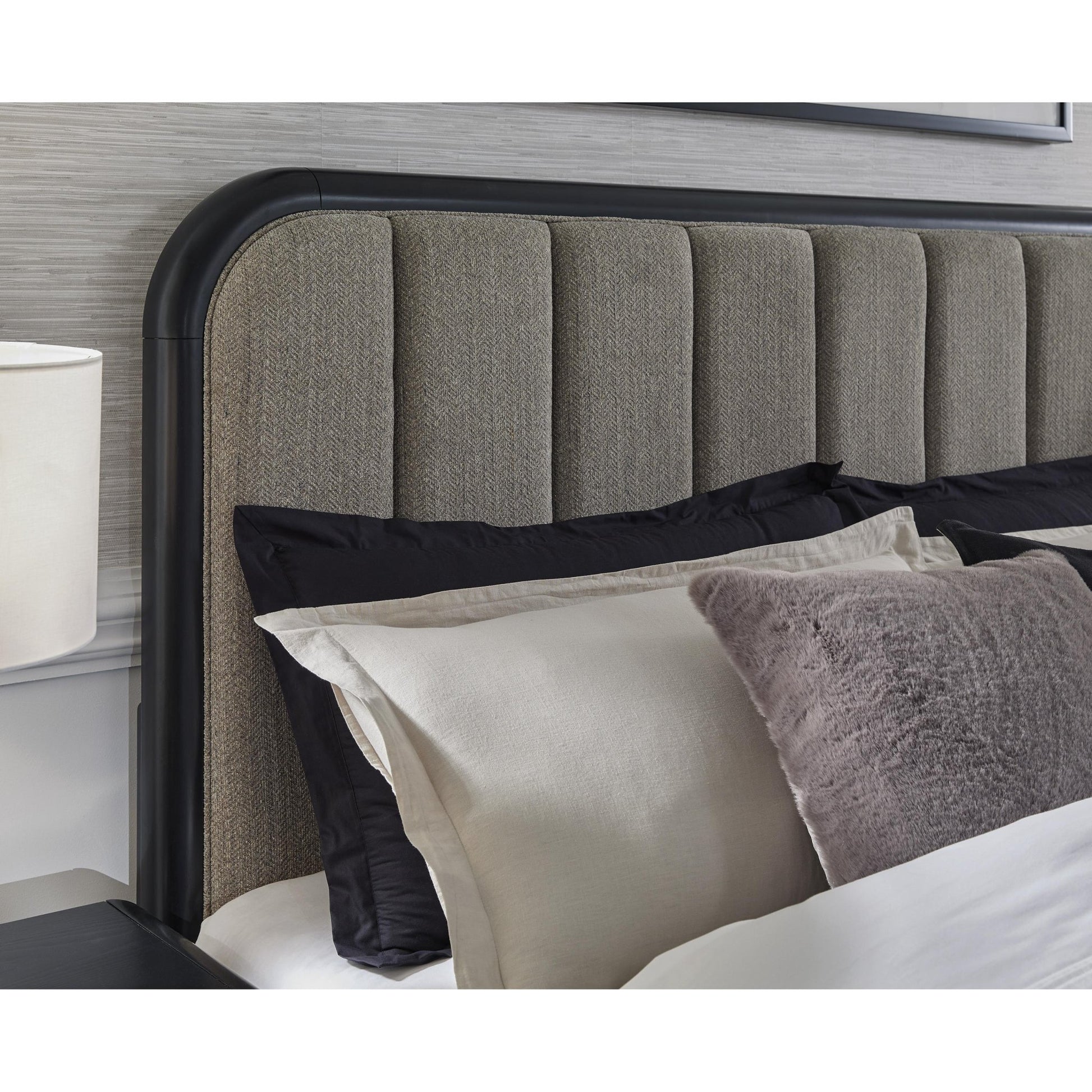 Signature Design by Ashley Rowanbeck B821B5 California King Upholstered Panel Bed - American Furniture of Slidell