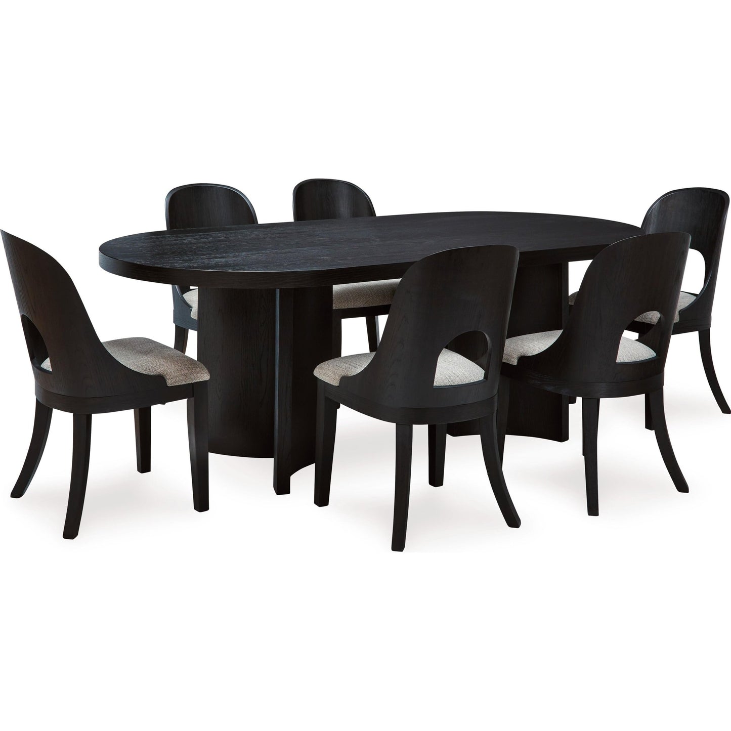 Signature Design by Ashley Rowanbeck D821D4 7 pc Dining Set - American Furniture of Slidell