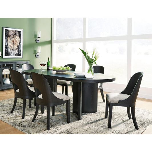 Signature Design by Ashley Rowanbeck D821D4 7 pc Dining Set - American Furniture of Slidell