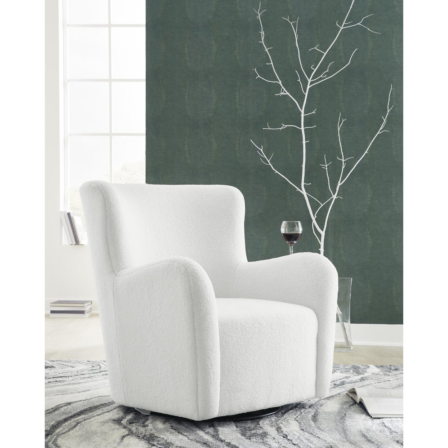 Signature Design by Ashley Rowenburg Swivel Glider Accent Chair A3000797 - American Furniture of Slidell