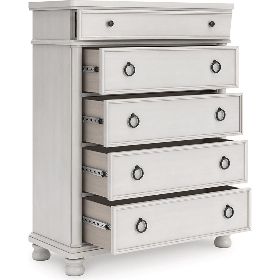 Signature Design by Ashley Rowlenstown PCB823 - 46 Five Drawer Chest - American Furniture of Slidell