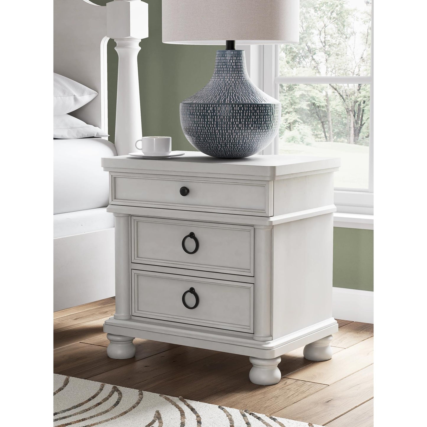Signature Design by Ashley Rowlenstown PCB823 - 93 Three Drawer Night Stand - American Furniture of Slidell