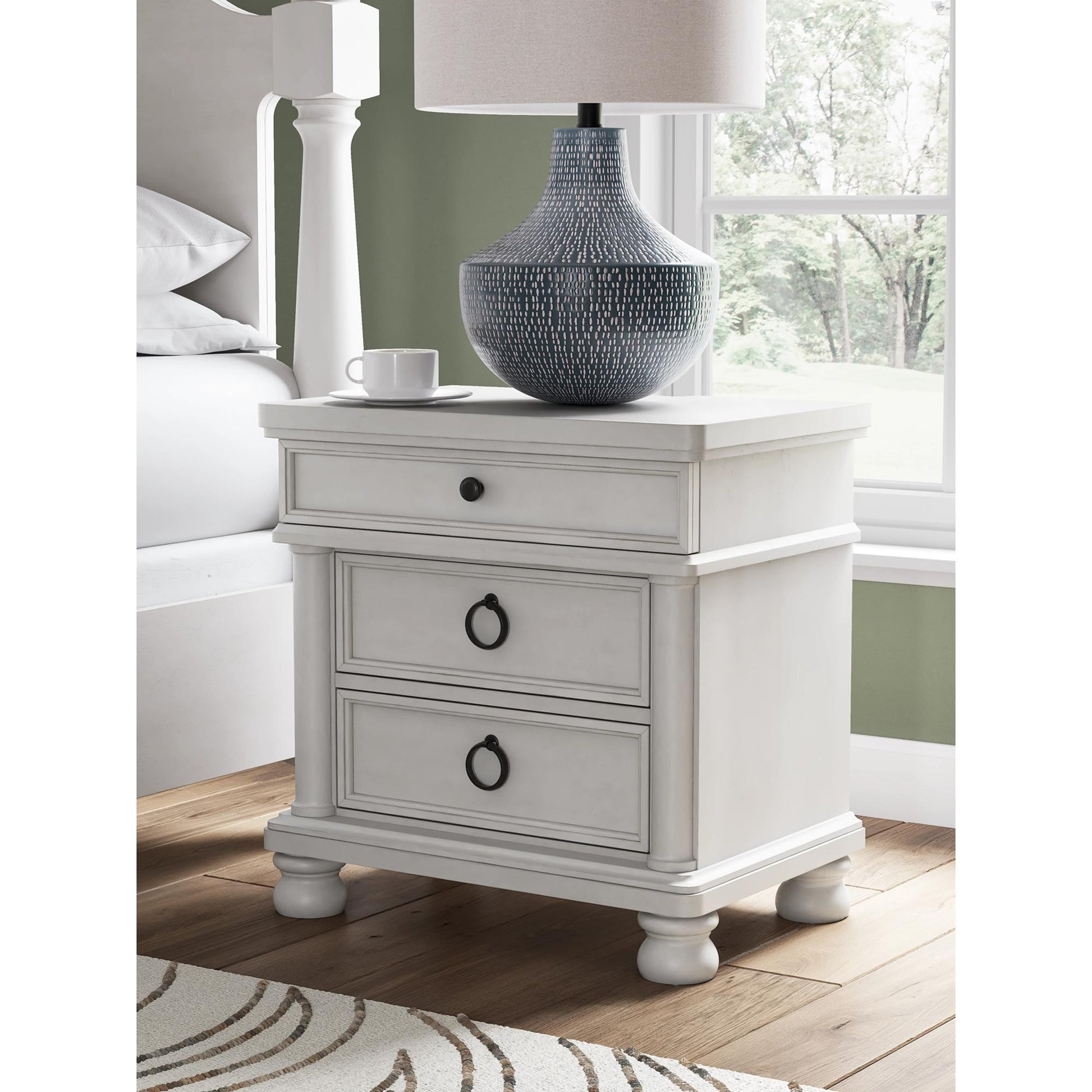 Signature Design by Ashley Rowlenstown PCB823 - 93 Three Drawer Night Stand - American Furniture of Slidell