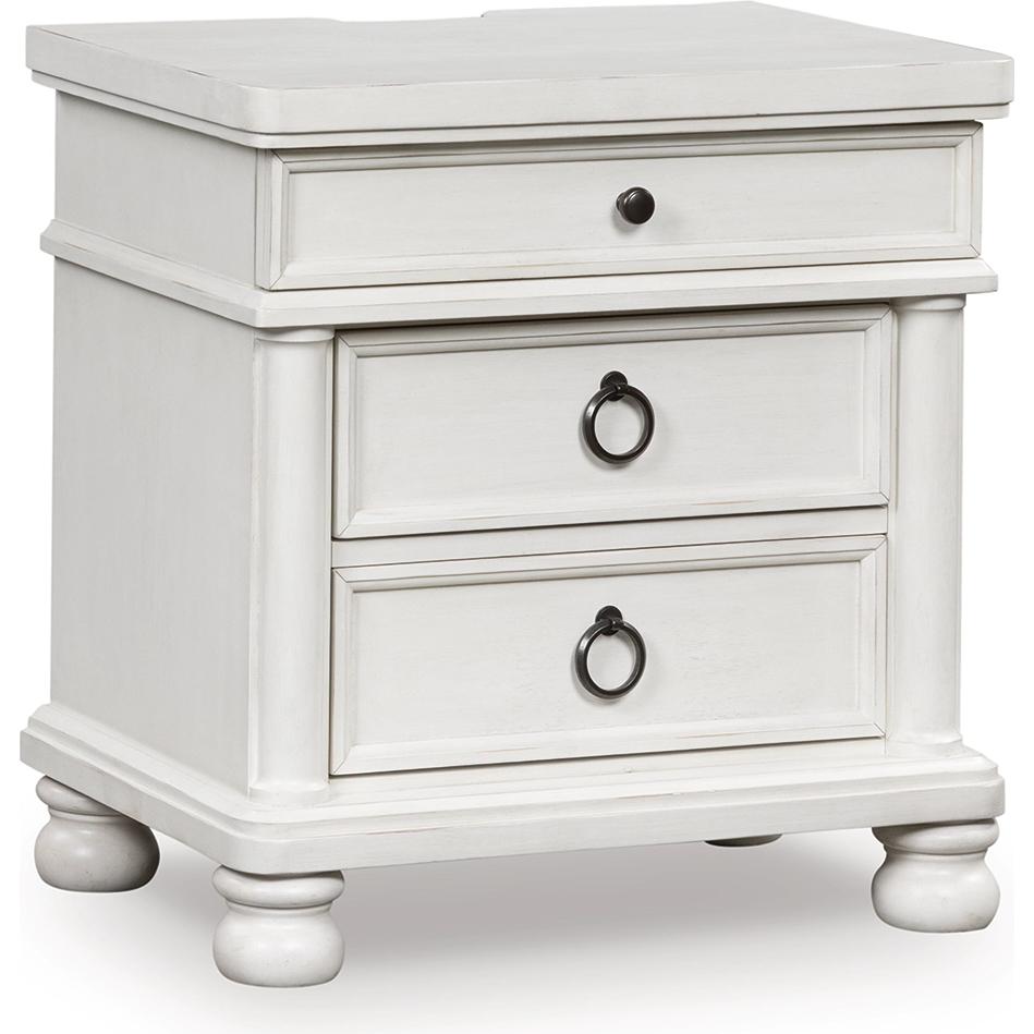 Signature Design by Ashley Rowlenstown PCB823 - 93 Three Drawer Night Stand - American Furniture of Slidell