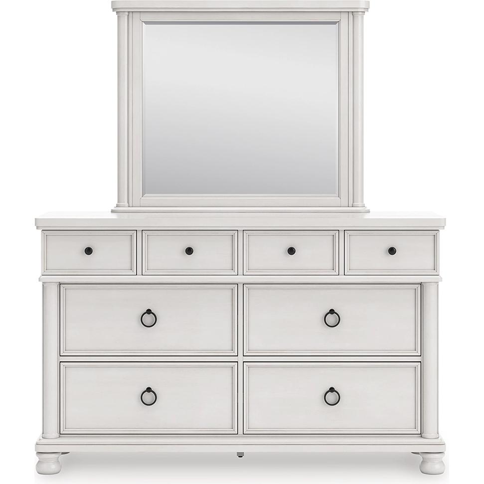 Signature Design by Ashley Rowlenstown PCB823B1 Dresser and Mirror - American Furniture of Slidell