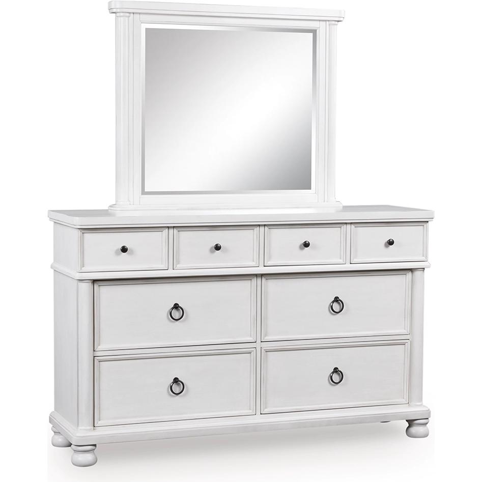 Signature Design by Ashley Rowlenstown PCB823B1 Dresser and Mirror - American Furniture of Slidell