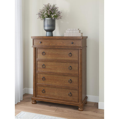 Signature Design by Ashley Rowlenstown PCB824 - 46 Five Drawer Chest - American Furniture of Slidell