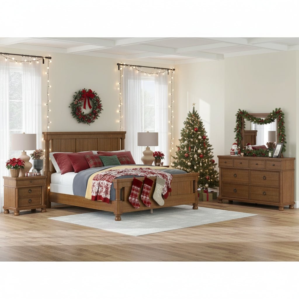 Signature Design by Ashley Rowlenstown PCB824 8 pc King Poster Bedroom Set - American Furniture of Slidell