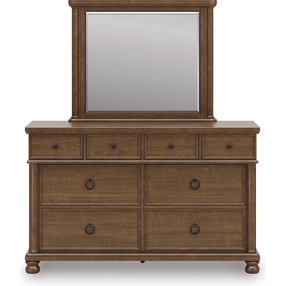 Signature Design by Ashley Rowlenstown PCB824 8 pc King Poster Bedroom Set - American Furniture of Slidell