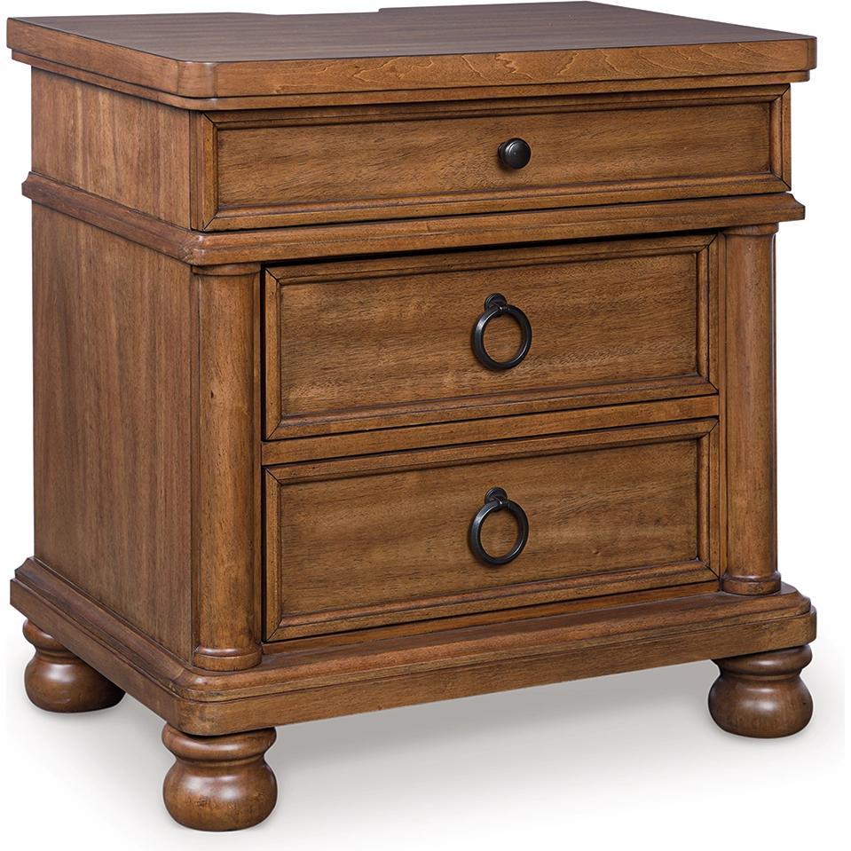 Signature Design by Ashley Rowlenstown PCB824 8 pc King Poster Bedroom Set - American Furniture of Slidell