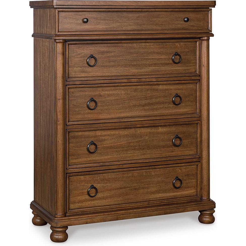Signature Design by Ashley Rowlenstown PCB824 8 pc King Poster Bedroom Set - American Furniture of Slidell
