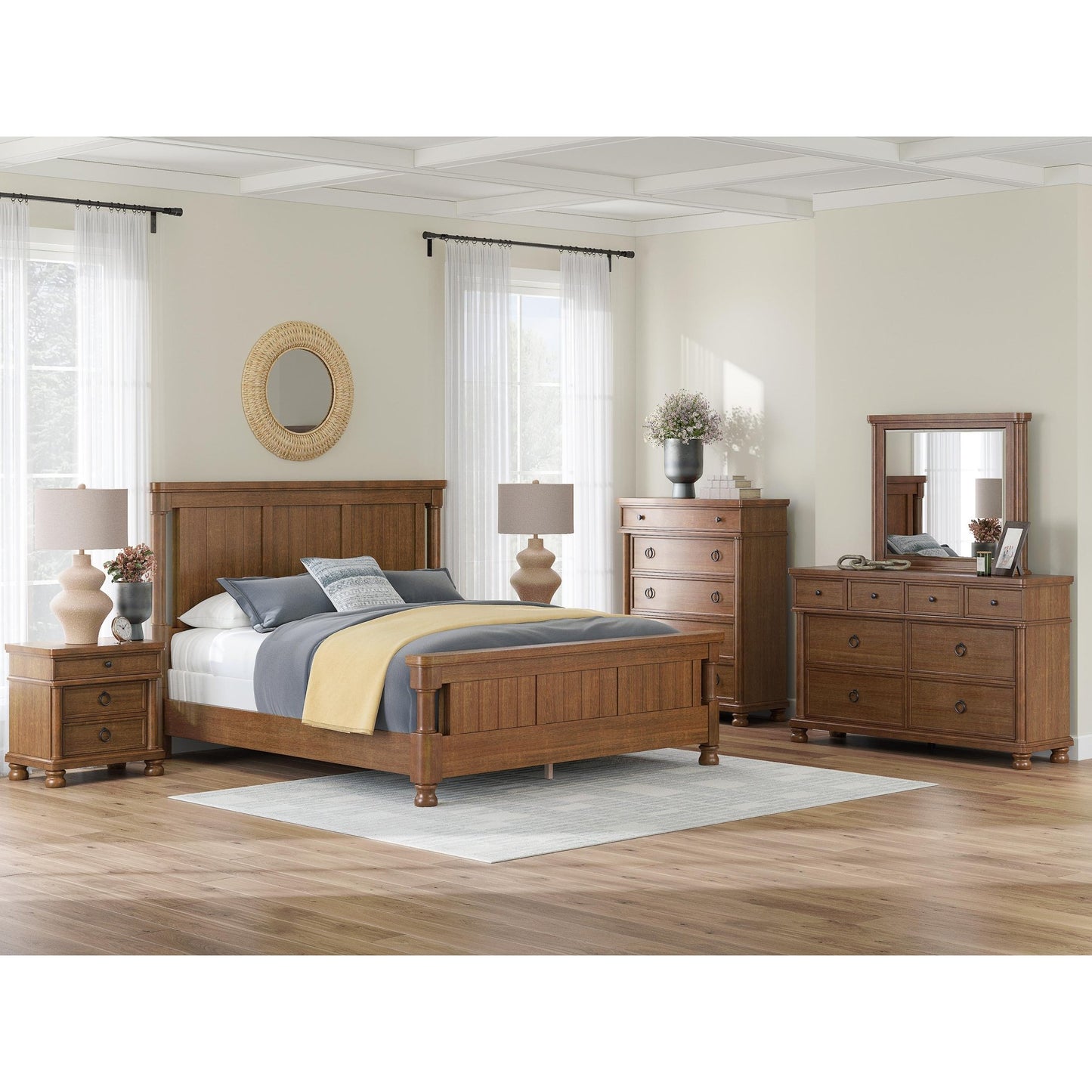 Signature Design by Ashley Rowlenstown PCB824 - 93 Three Drawer Night Stand - American Furniture of Slidell
