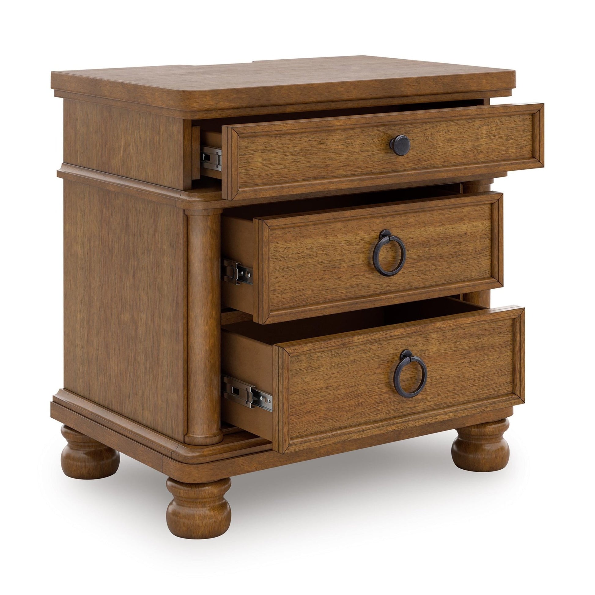 Signature Design by Ashley Rowlenstown PCB824 - 93 Three Drawer Night Stand - American Furniture of Slidell