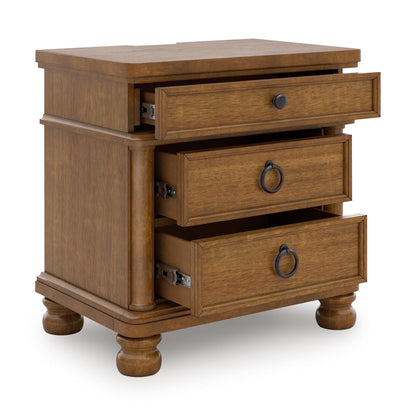 Signature Design by Ashley Rowlenstown PCB824 - 93 Three Drawer Night Stand - American Furniture of Slidell