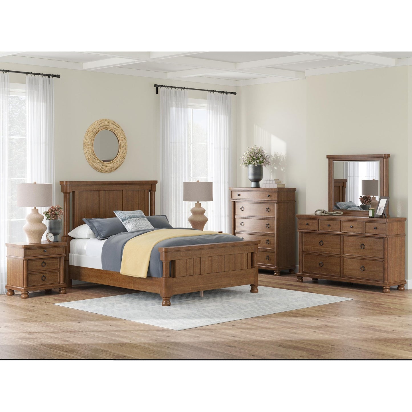 Signature Design by Ashley Rowlenstown PCB824 - 93 Three Drawer Night Stand - American Furniture of Slidell
