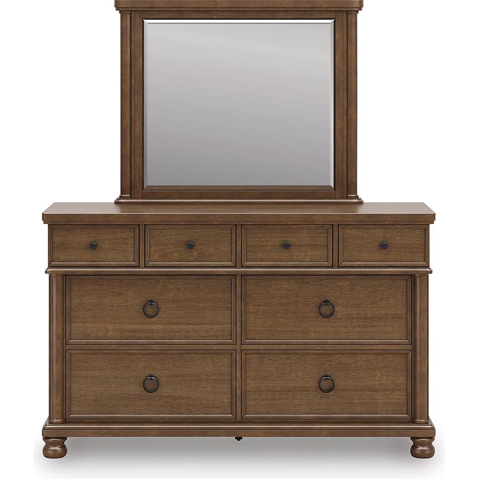 Signature Design by Ashley Rowlenstown PCB824B1 Dresser and Mirror - American Furniture of Slidell