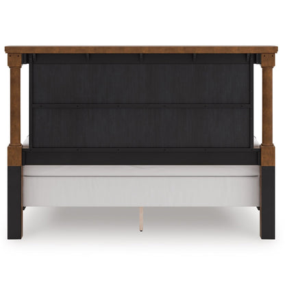 Signature Design by Ashley Rowlenstown PCB824B5 California King Poster Bed - American Furniture of Slidell
