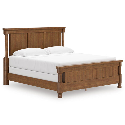 Signature Design by Ashley Rowlenstown PCB824B5 California King Poster Bed - American Furniture of Slidell