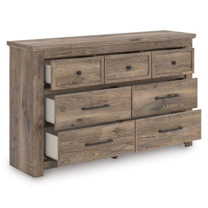 Signature Design by Ashley Rusticott PCB2260 - 31 Seven Drawer Dresser - American Furniture of Slidell