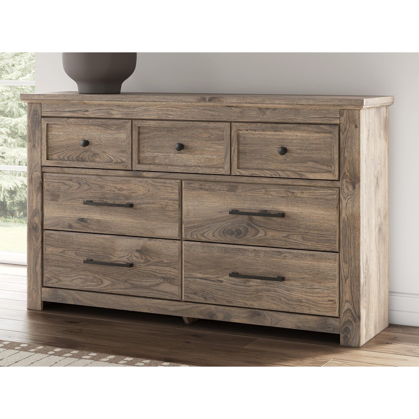 Signature Design by Ashley Rusticott PCB2260 - 31 Seven Drawer Dresser - American Furniture of Slidell
