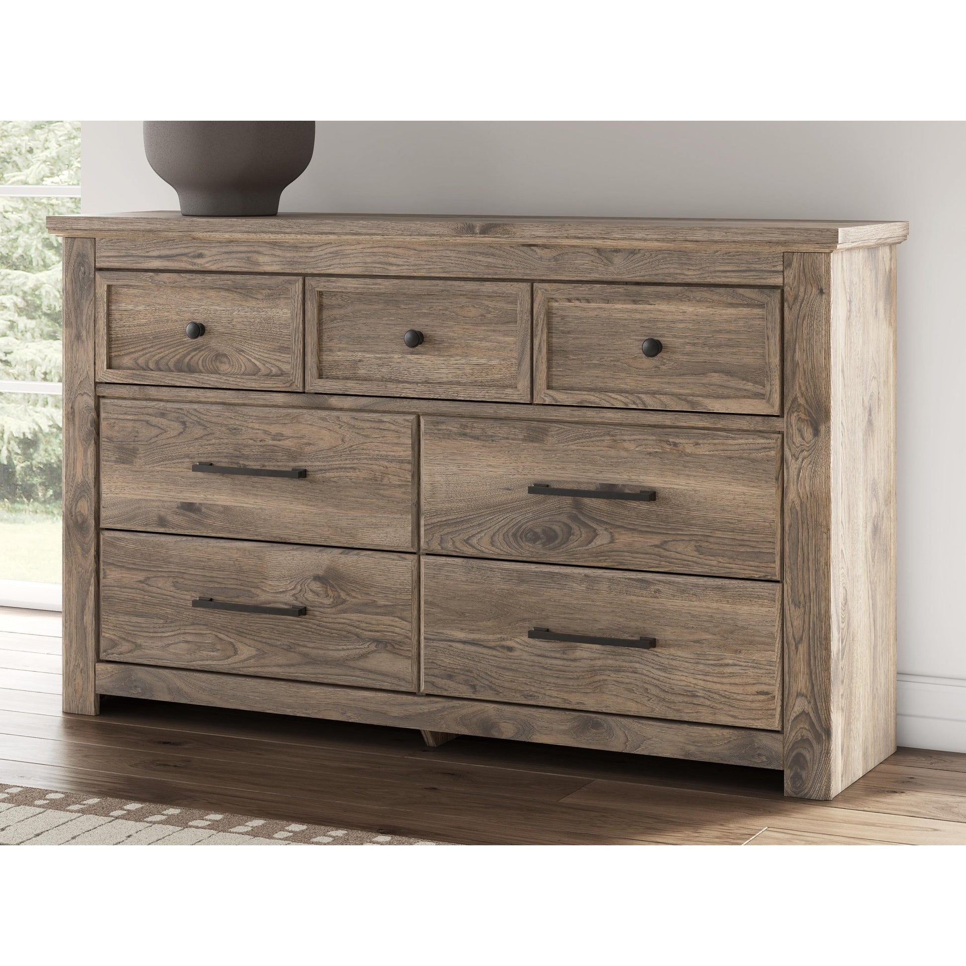 Signature Design by Ashley Rusticott PCB2260 - 31 Seven Drawer Dresser - American Furniture of Slidell