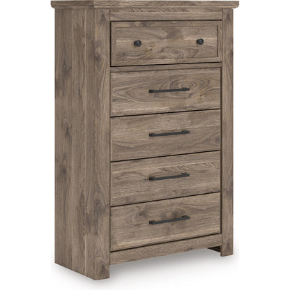 Signature Design by Ashley Rusticott PCB2260 - 46 Five Drawer Chest - American Furniture of Slidell