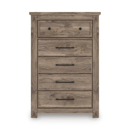 Signature Design by Ashley Rusticott PCB2260 - 46 Five Drawer Chest - American Furniture of Slidell