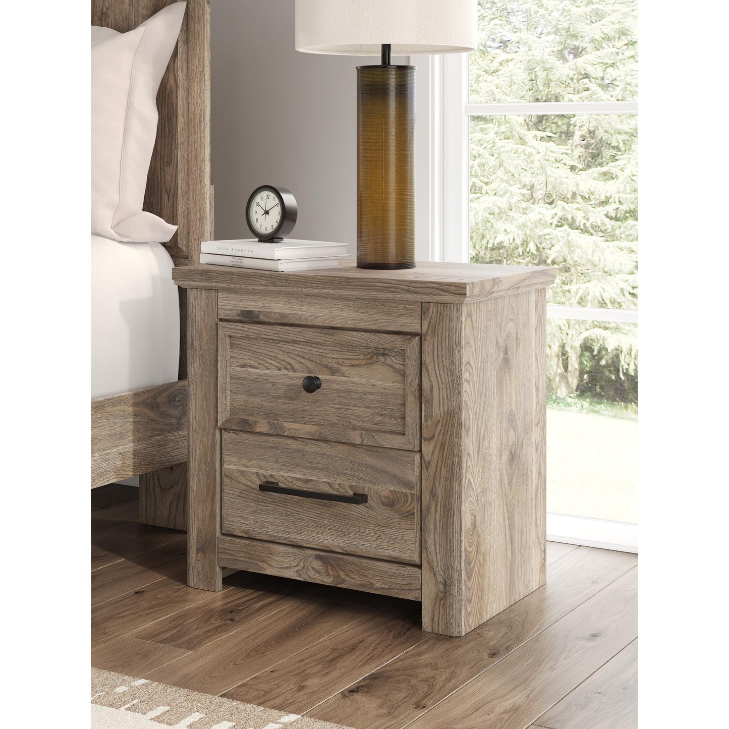Signature Design by Ashley Rusticott PCB2260 8 pc King Panel Bedroom Set - American Furniture of Slidell